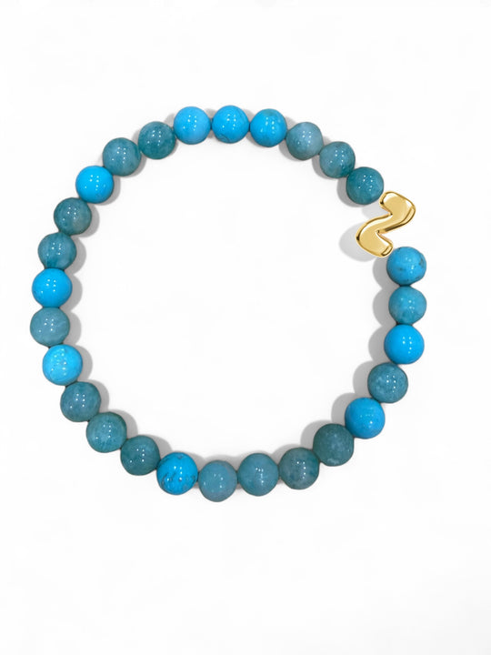 Turquoise Asher Bead Bracelet