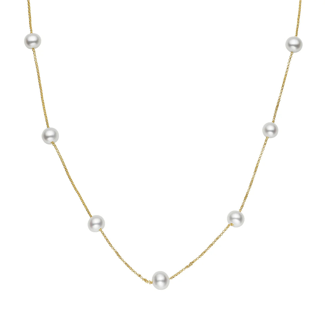 Pearl Tin Cup by the yard yellow gold 6-7 mm
