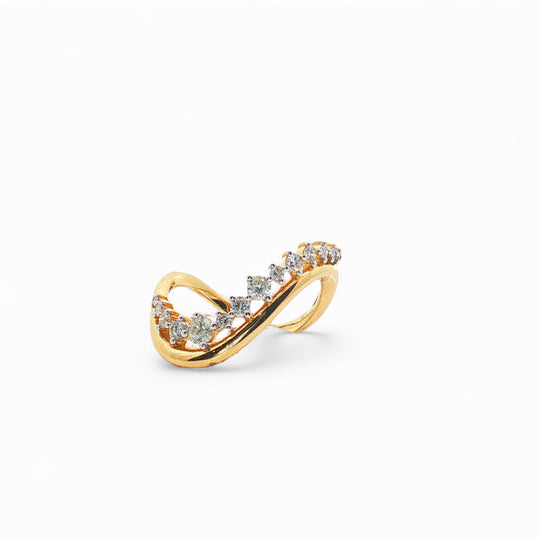 Diamond Wave Ring