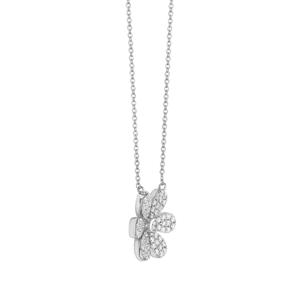 Diamond daisy pendant