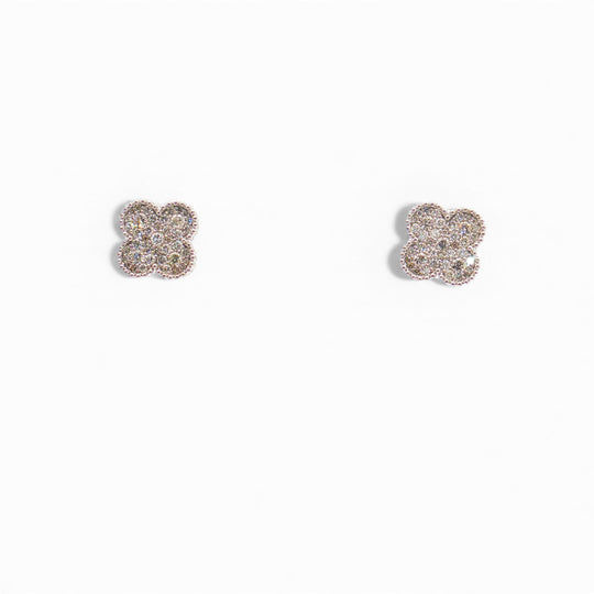 Diamond Clover Earrings