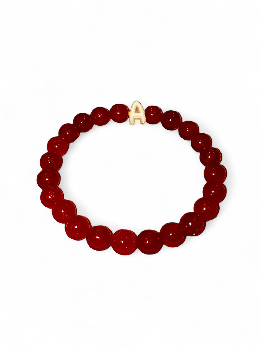 Red Protection Letter Bead Bracelet