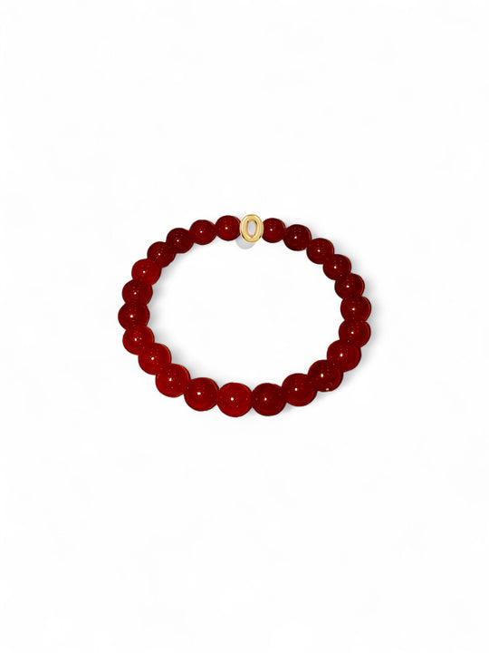 Red Protection Letter Bead Bracelet
