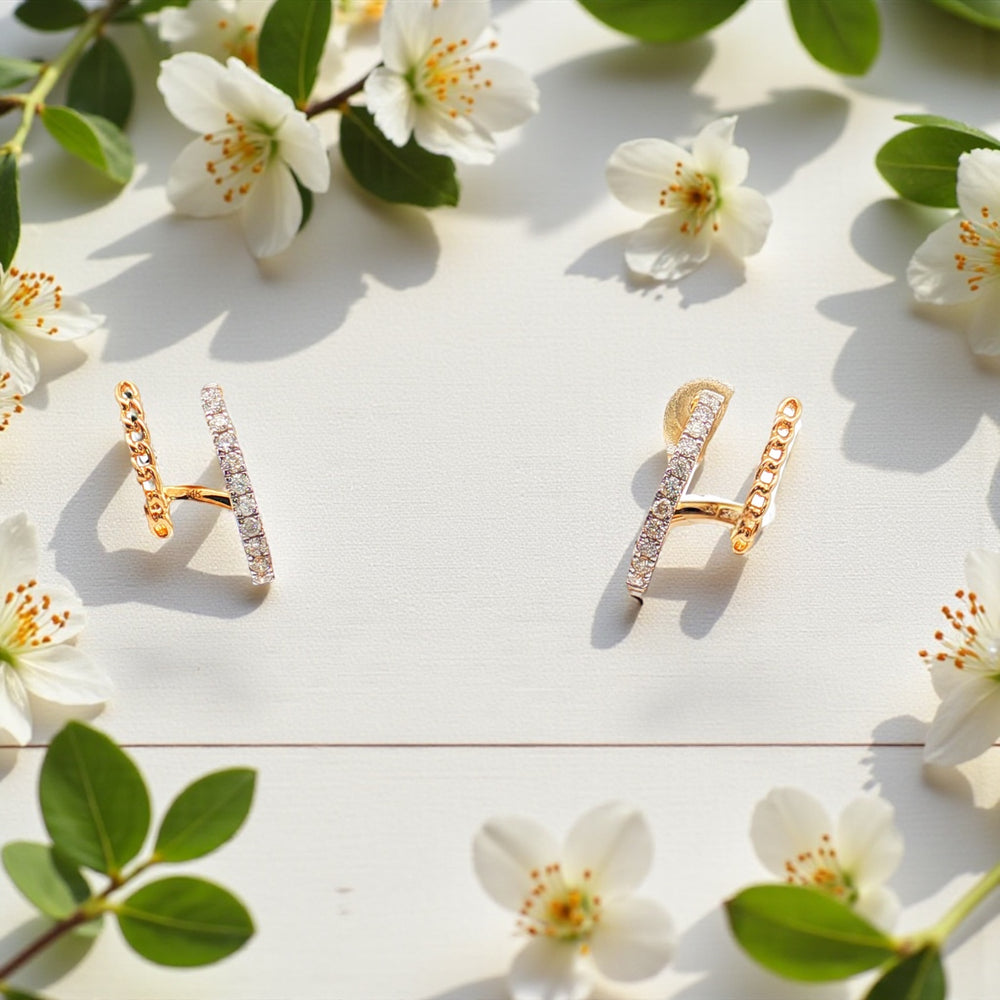 Cage Diamond Earring