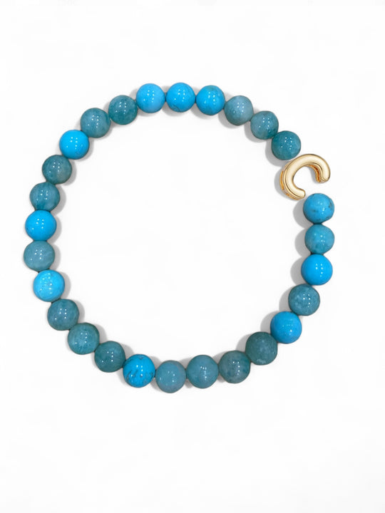 Turquoise Asher Bead Bracelet