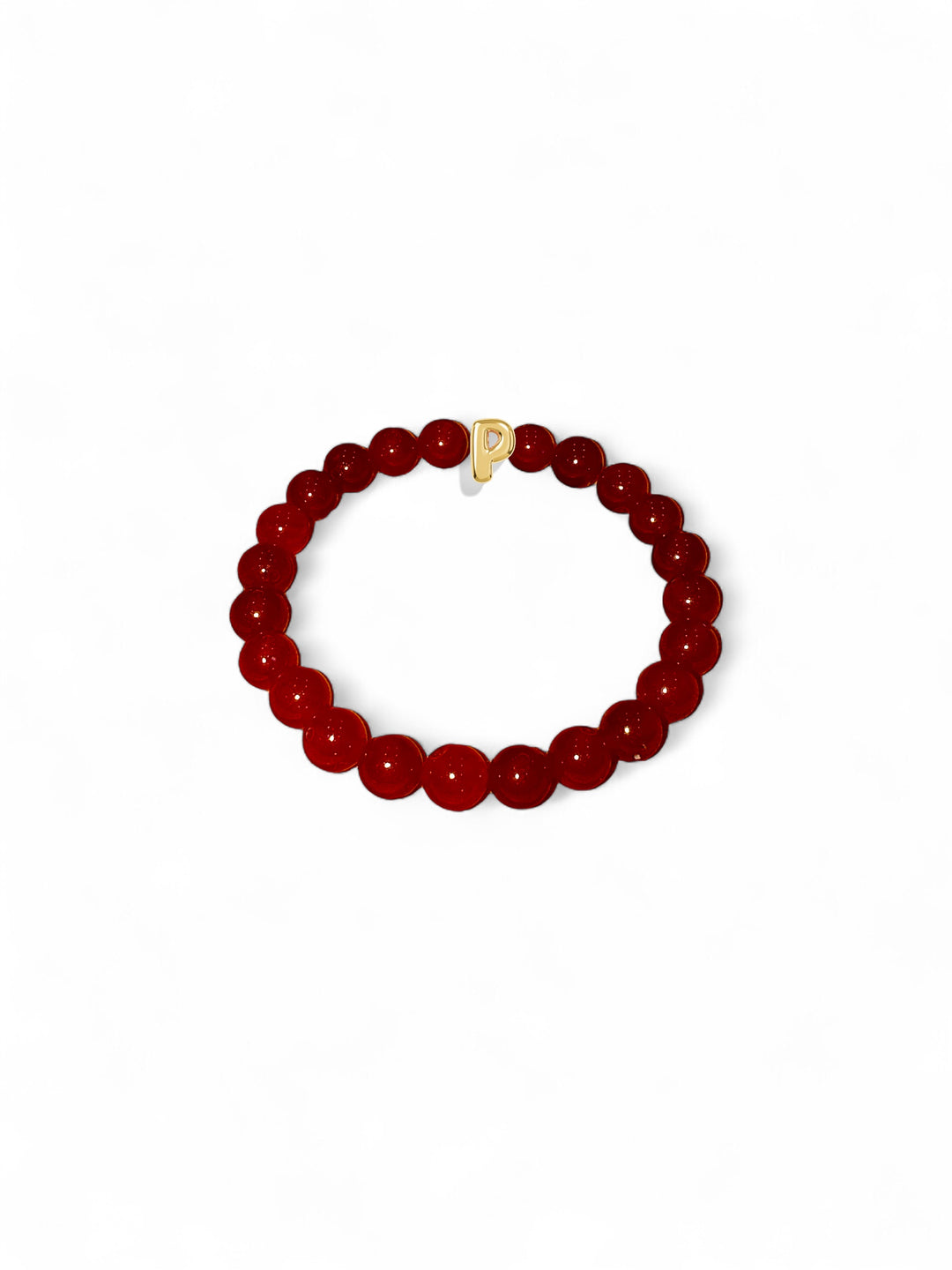 Red Protection Letter Bead Bracelet