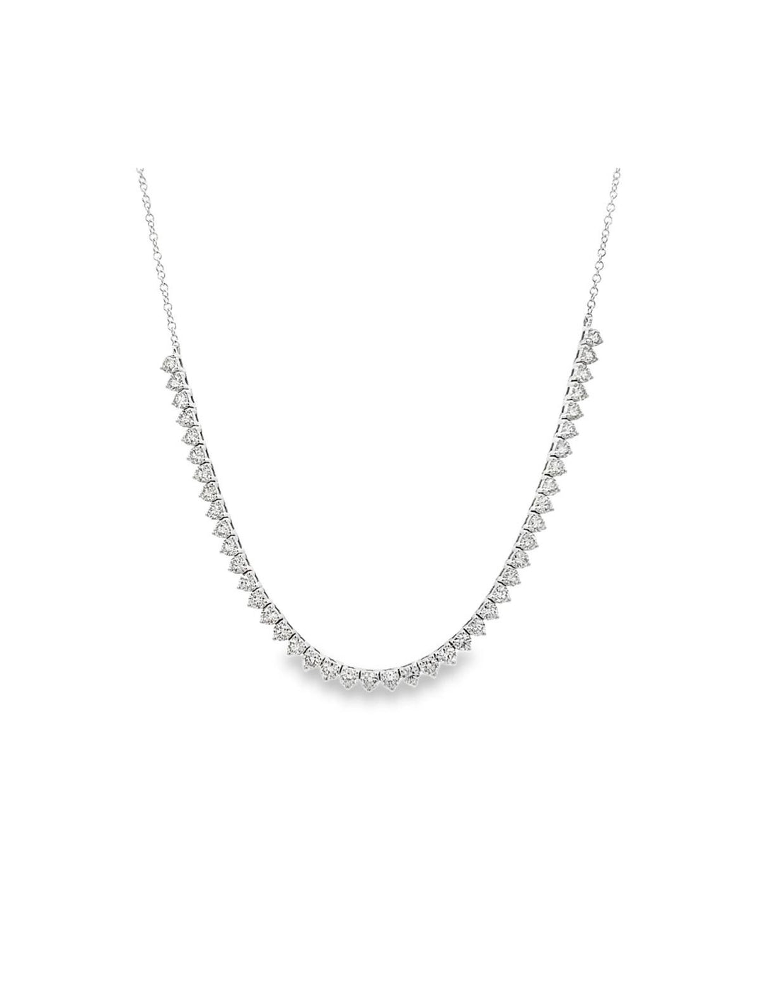 Diamond tennis layering necklace