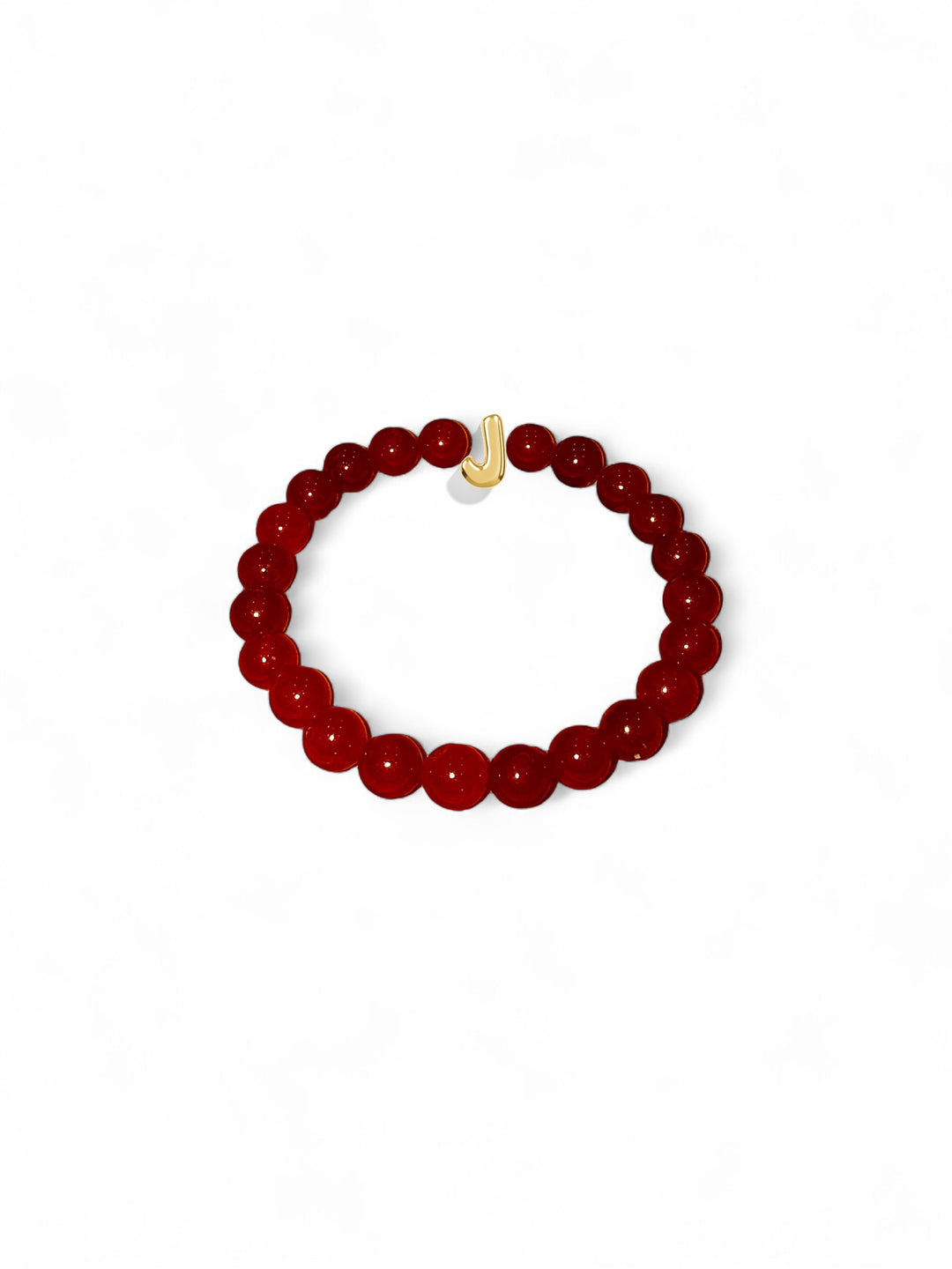 Red Protection Letter Bead Bracelet