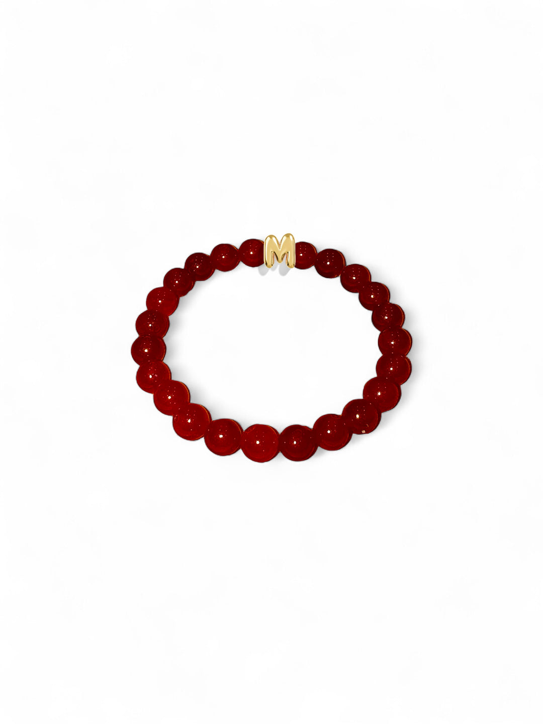 Red Protection Letter Bead Bracelet