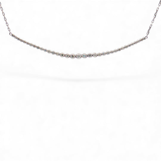 Diamond Bar Necklace