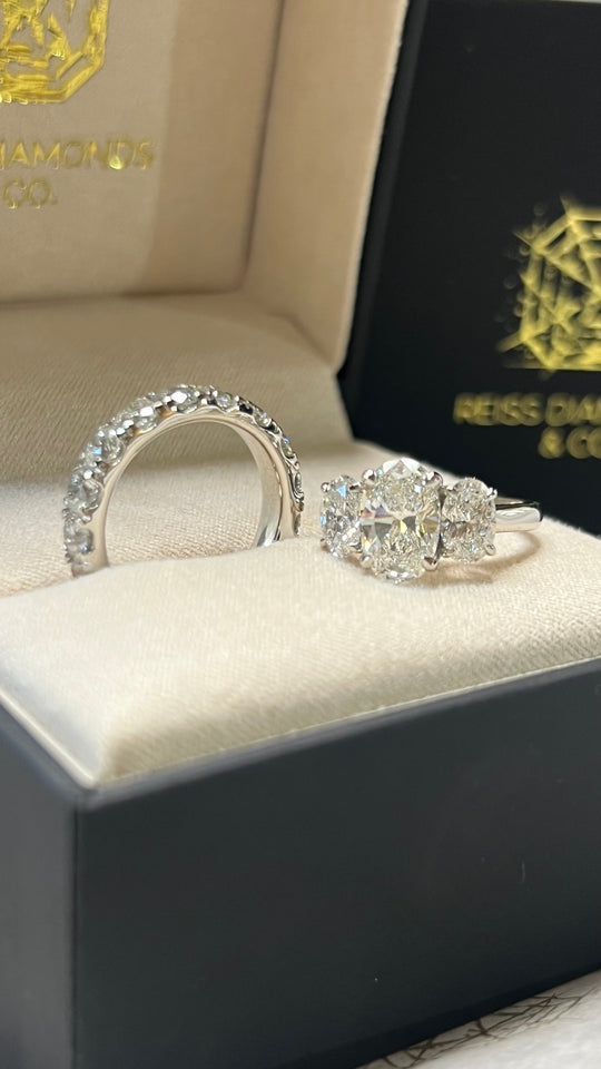 Custom Created engagement and eternity ring