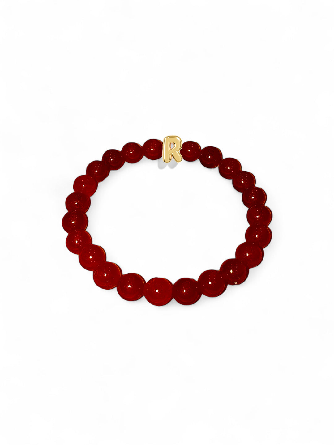 Red Protection Letter Bead Bracelet