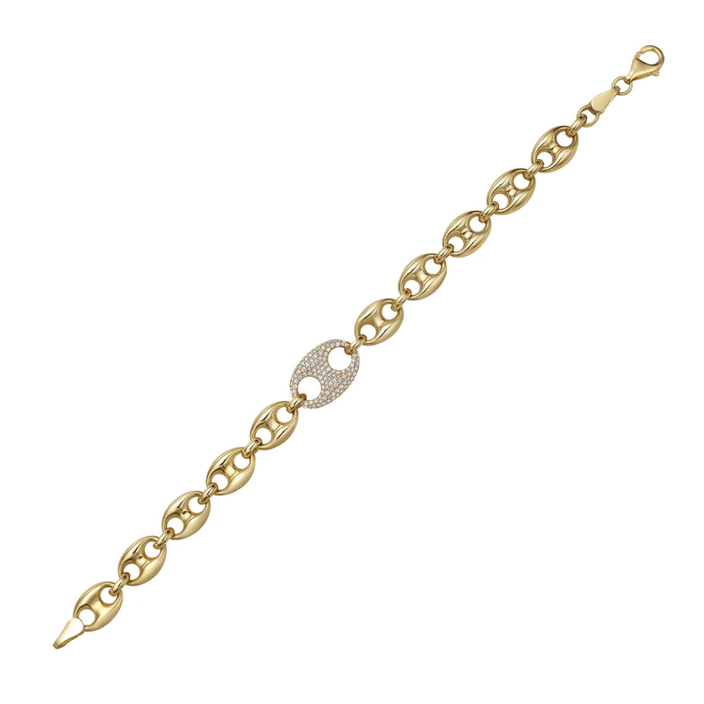 Diamond Mariner chain bracelet