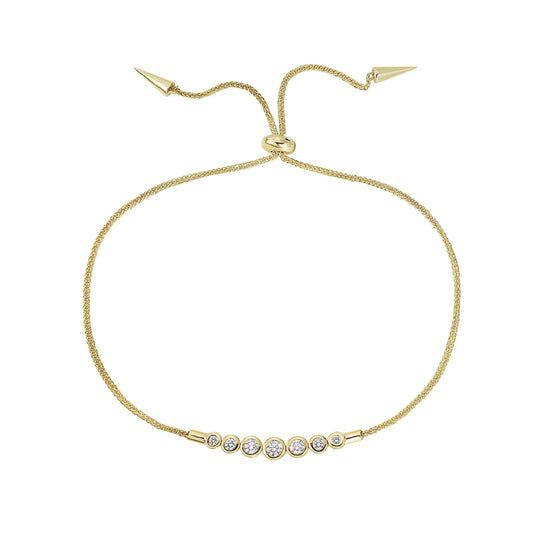 7 diamond bracelet gold drawstring