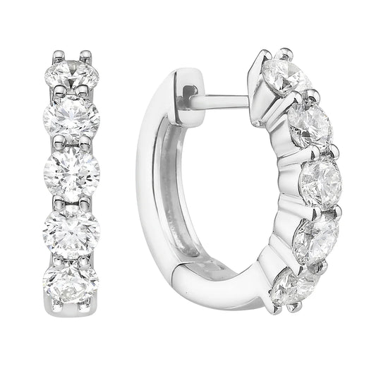 Diamond hoop .96 ctw