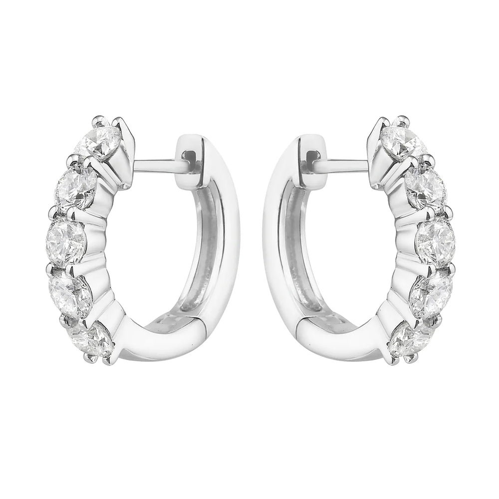Diamond hoop .96 ctw