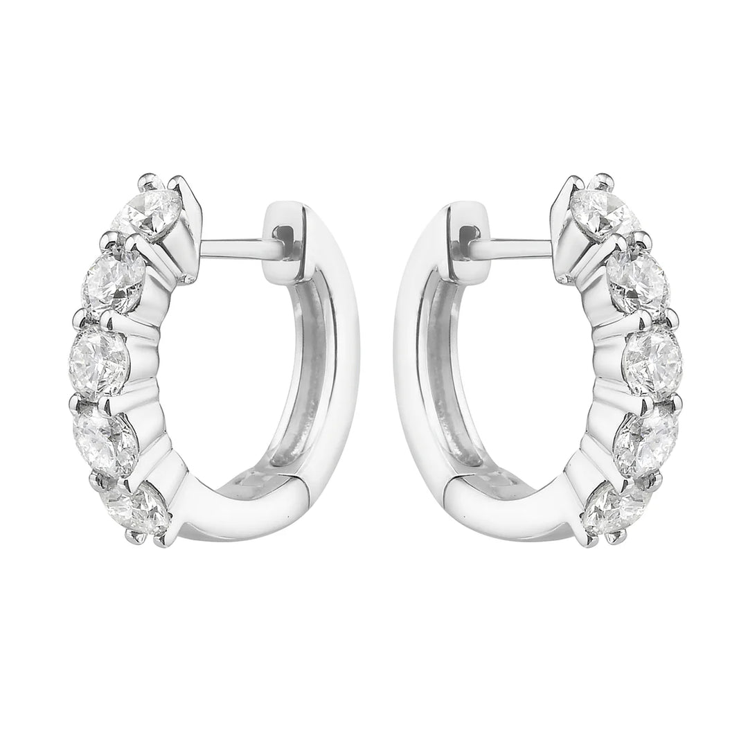 Diamond hoop .96 ctw