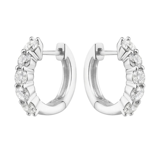 Diamond hoop .96 ctw