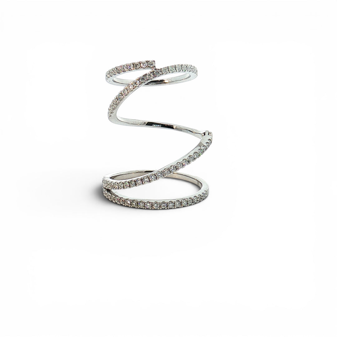 Reese Wrap Spiral Diamond Ring