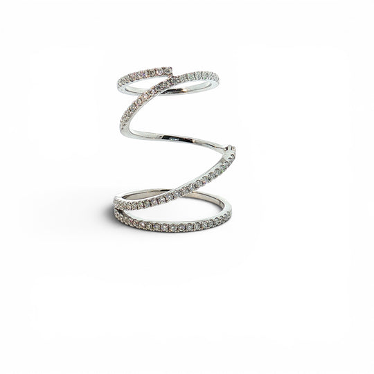Reese Wrap Spiral Diamond Ring