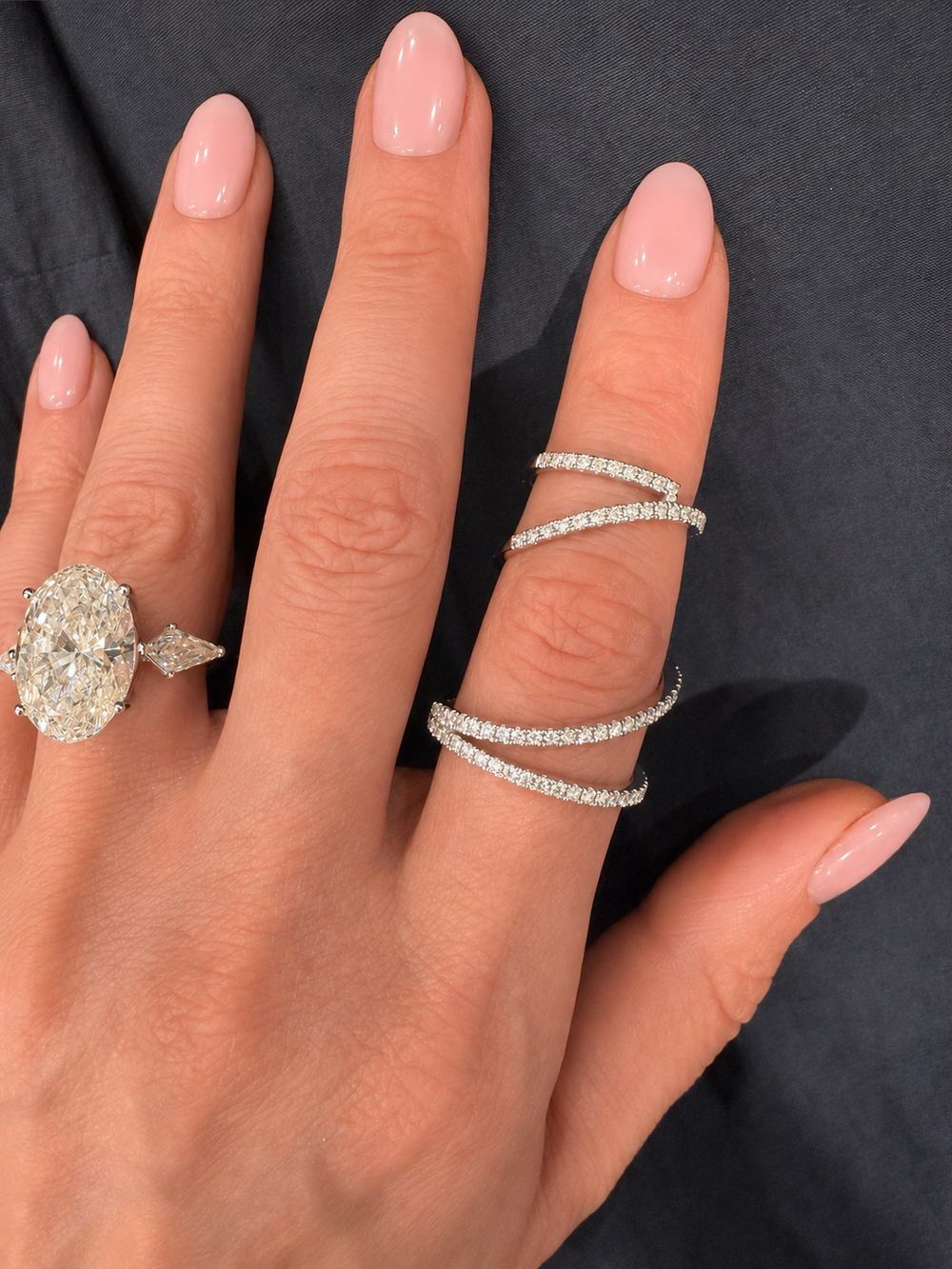 Reese Wrap Spiral Diamond Ring