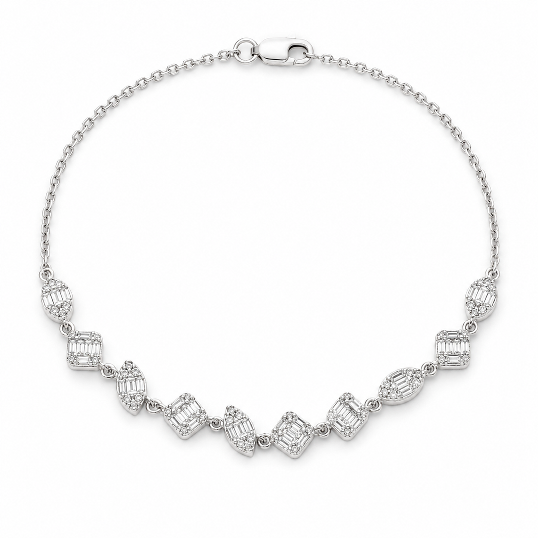 MULTI SHAPE DIAMOND BRACELET