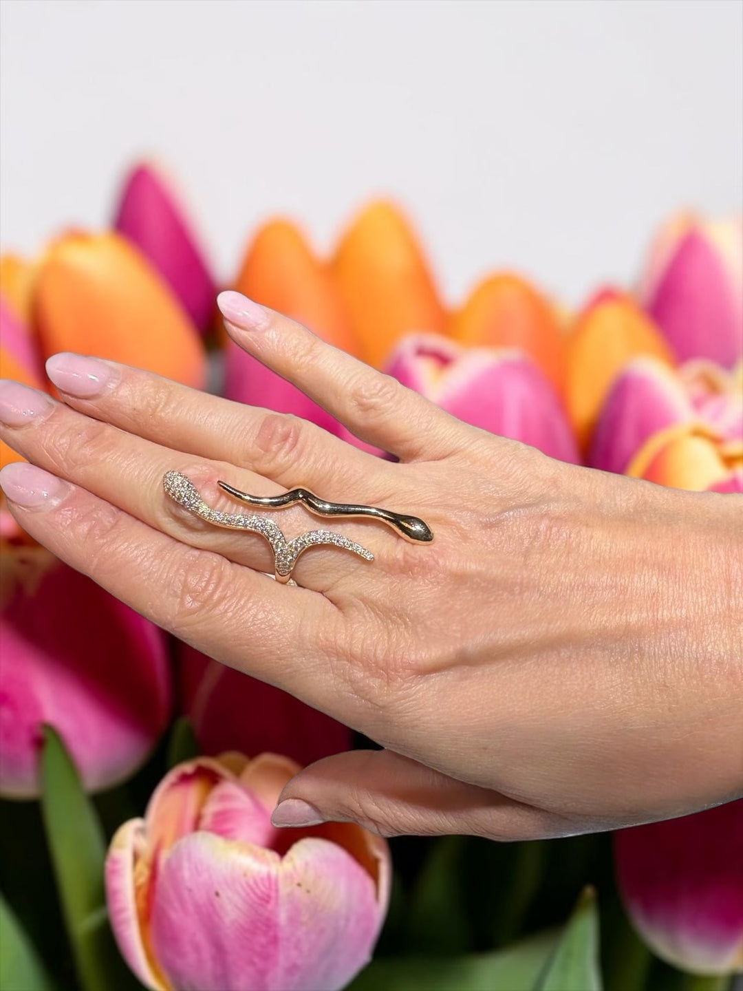 double snake ring