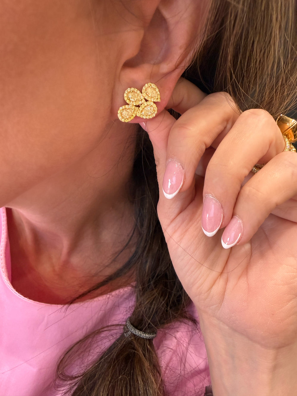 Fancy Yellow Diamond Crawlers