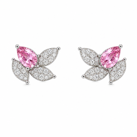 Pink Sapphire Cluster diamond crawler