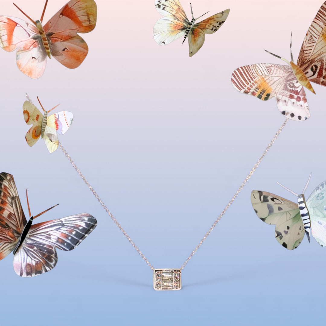 Emerald Cut Solitaire Necklace