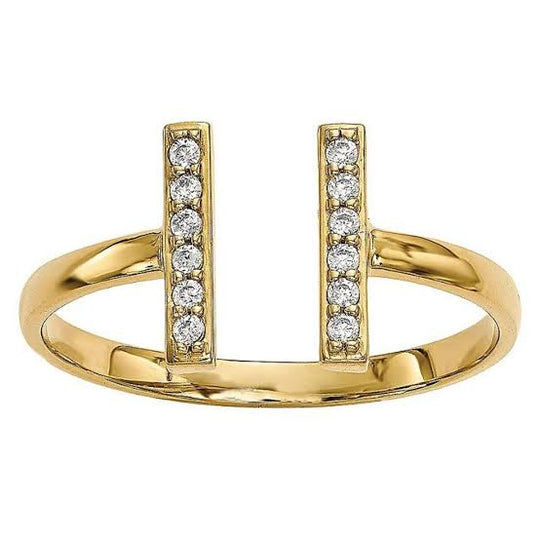 Diamond Bar Ring