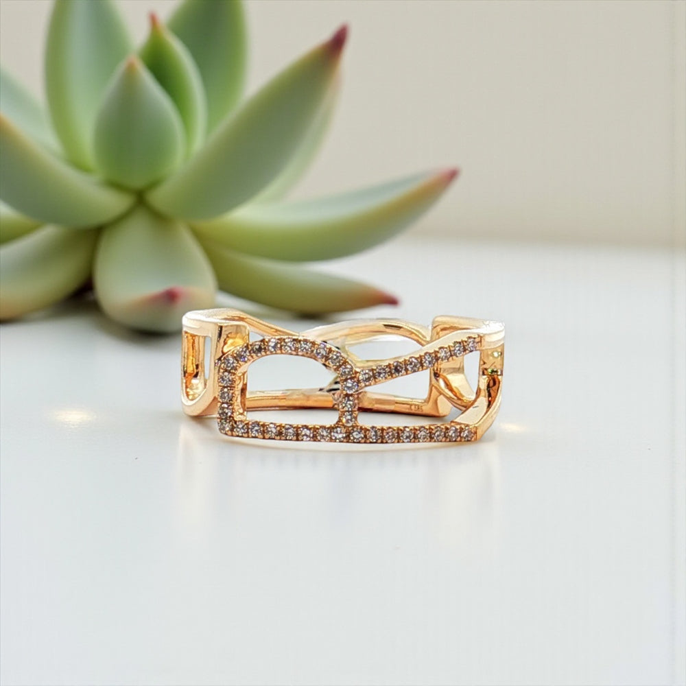 Initial Diamond R ring