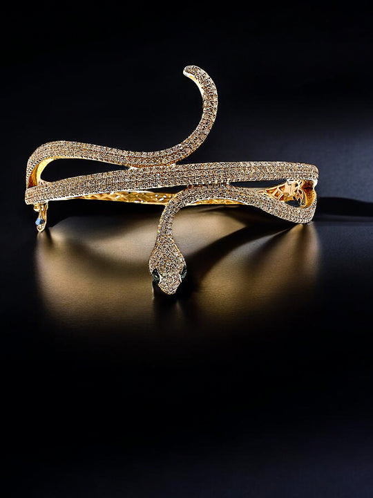 Diamond snake bangle
