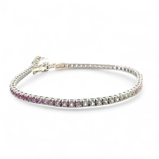 Pink Sapphire Ombre Bracelet