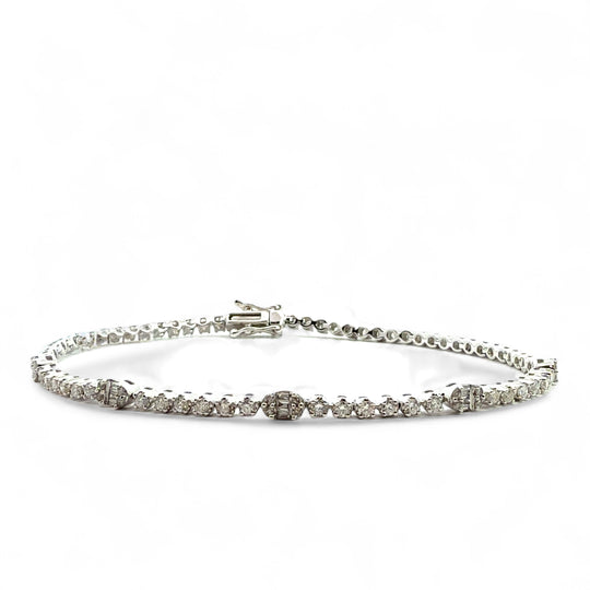 1.50 CTW Diamond Circle Tennis Bracelet
