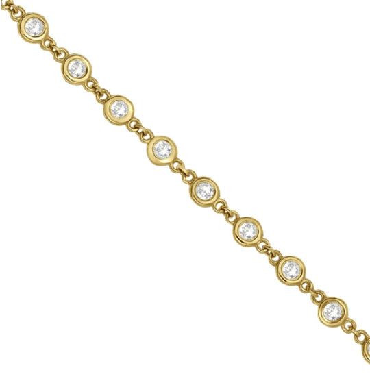 3.40 CTW Diamond station Bracelet
