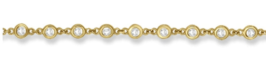 3.40 CTW Diamond station Bracelet