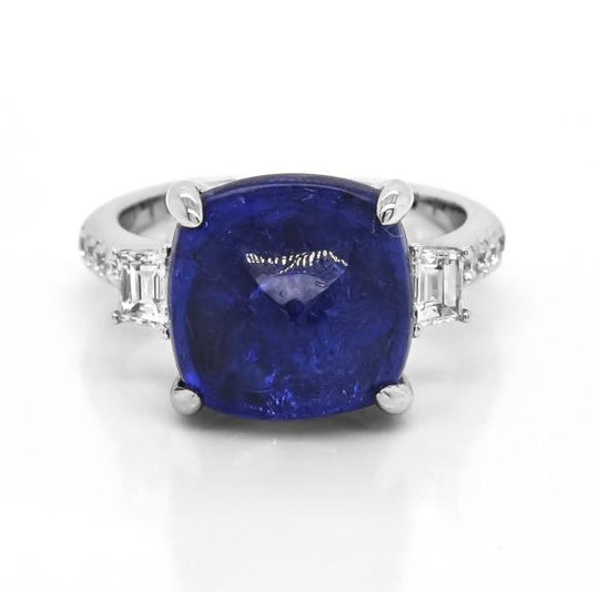 Dismond Sugerloaf Tanzanite Ring