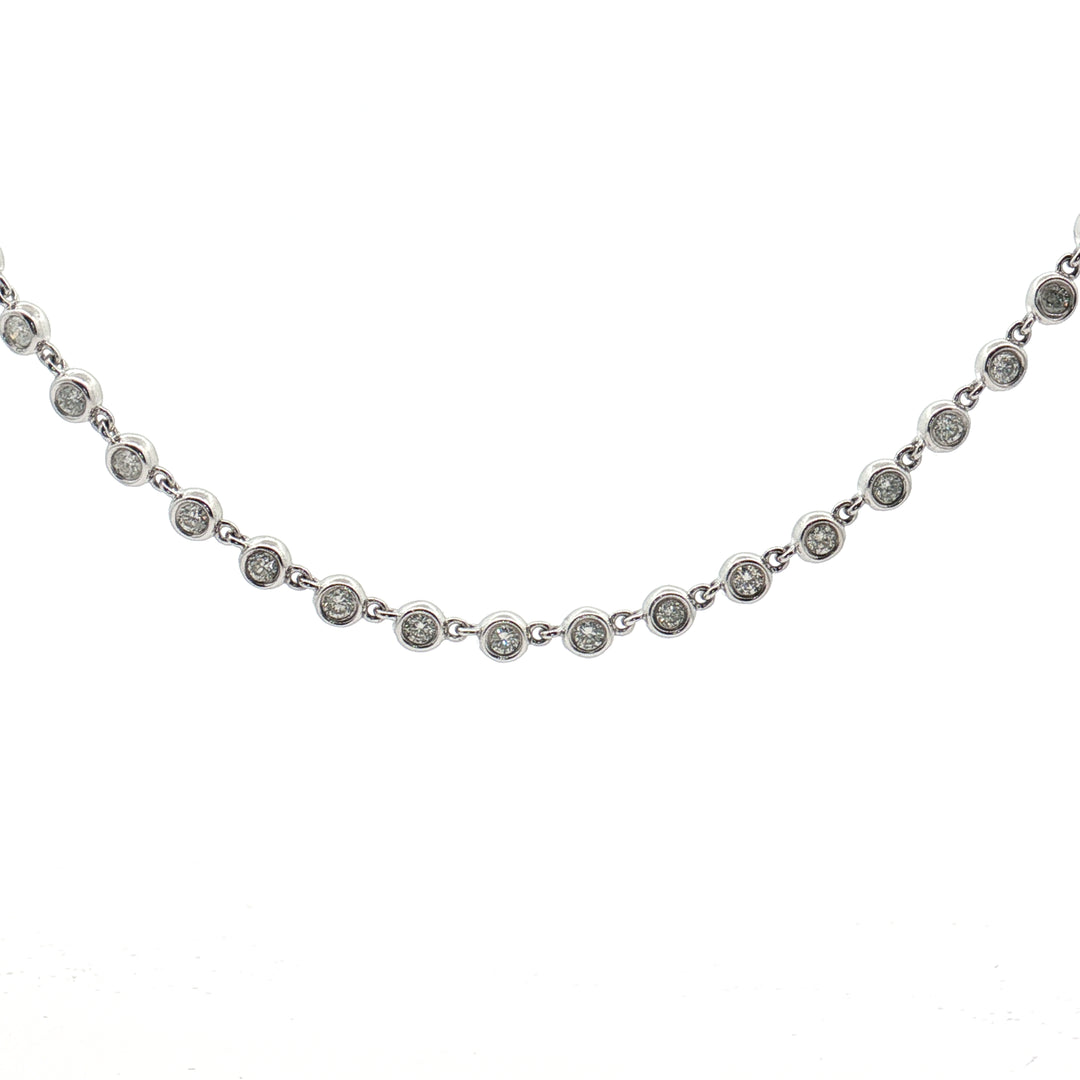 Diamond Bezel Necklace