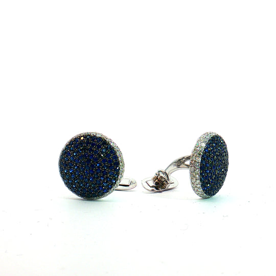 Sapphire and Diamond Cufflinks