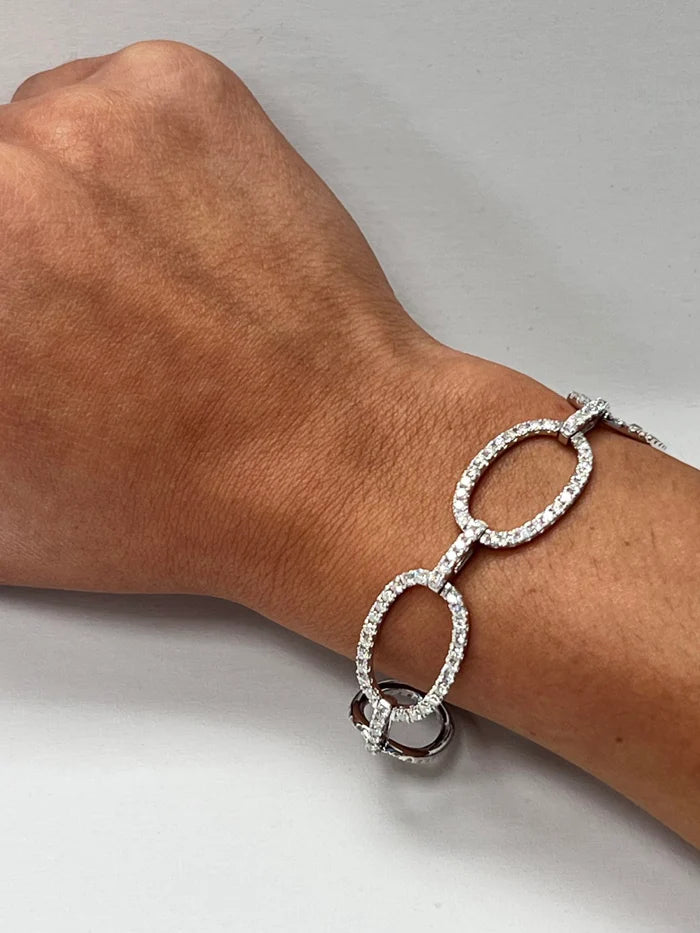 diamond Link Bracelet 4.41 ctw