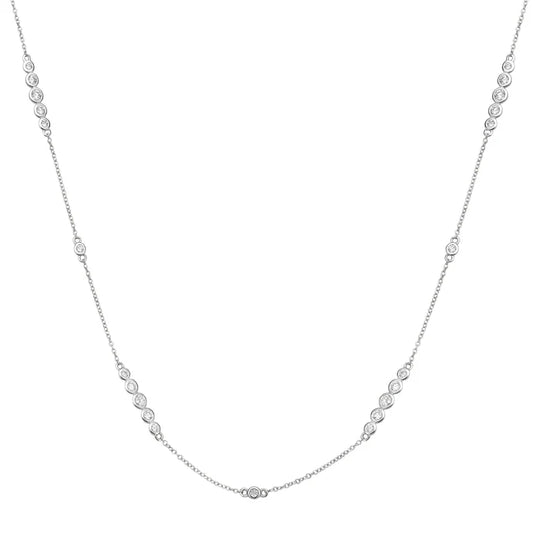 34-inch diamond by the yard necklace